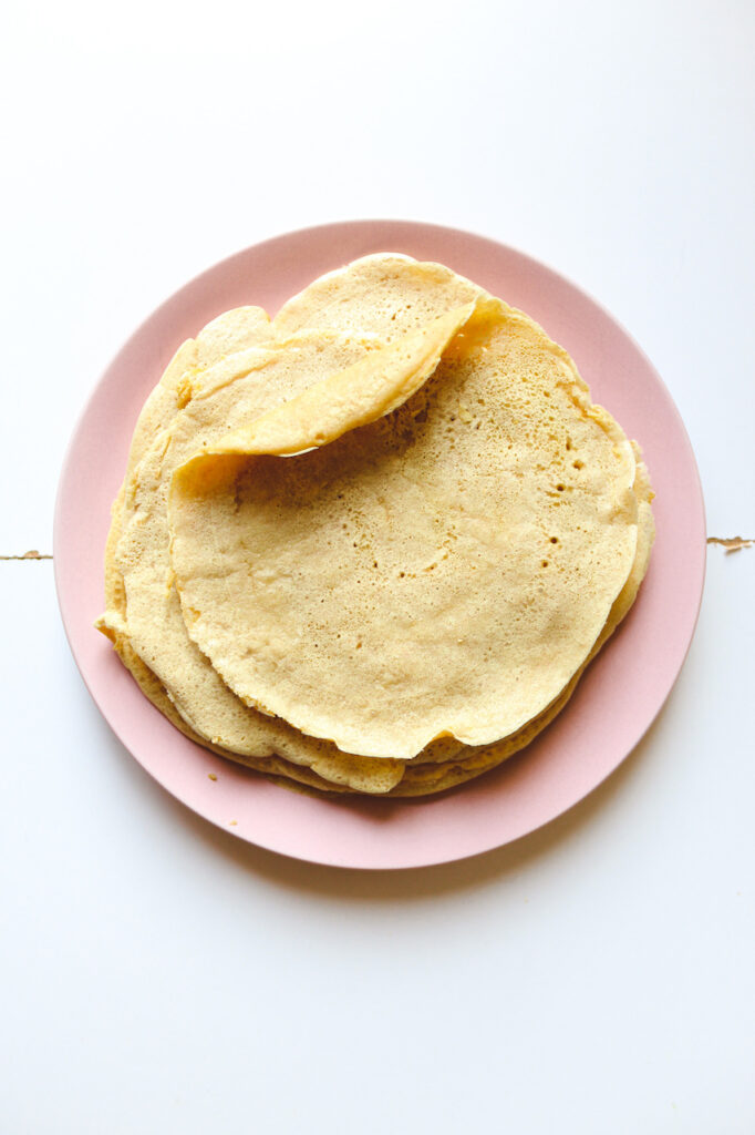 vegane palatschinken mit Hafermilch