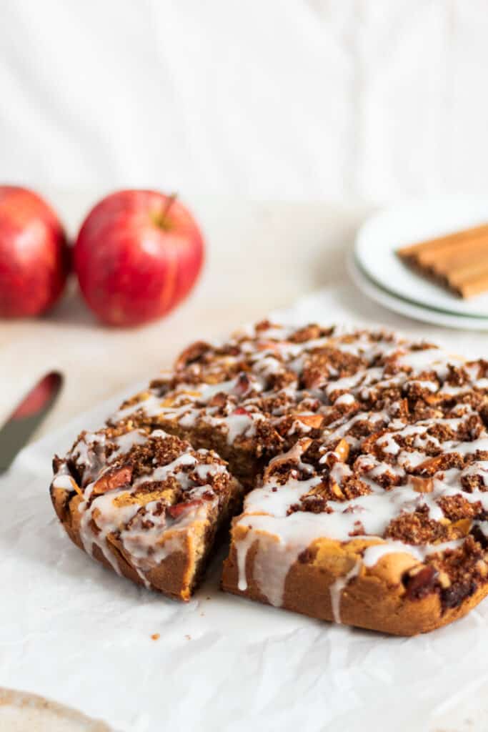 veganer Bratapfelkuchen