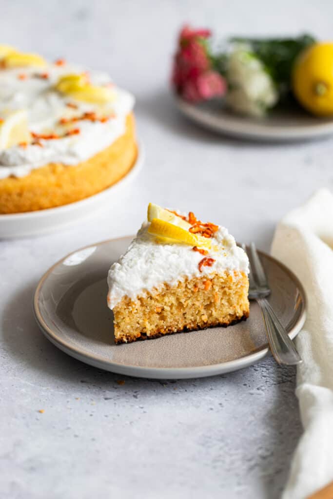 Veganer Karottenkuchen mit Apfelmus