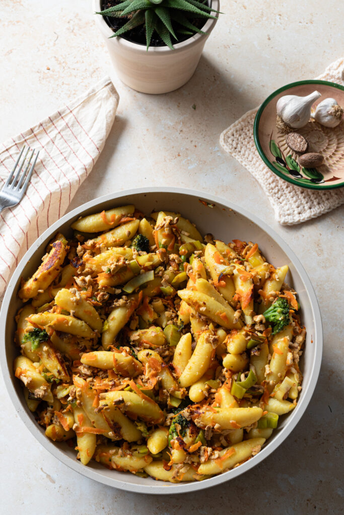 vegane Schupfnudel Pfanne