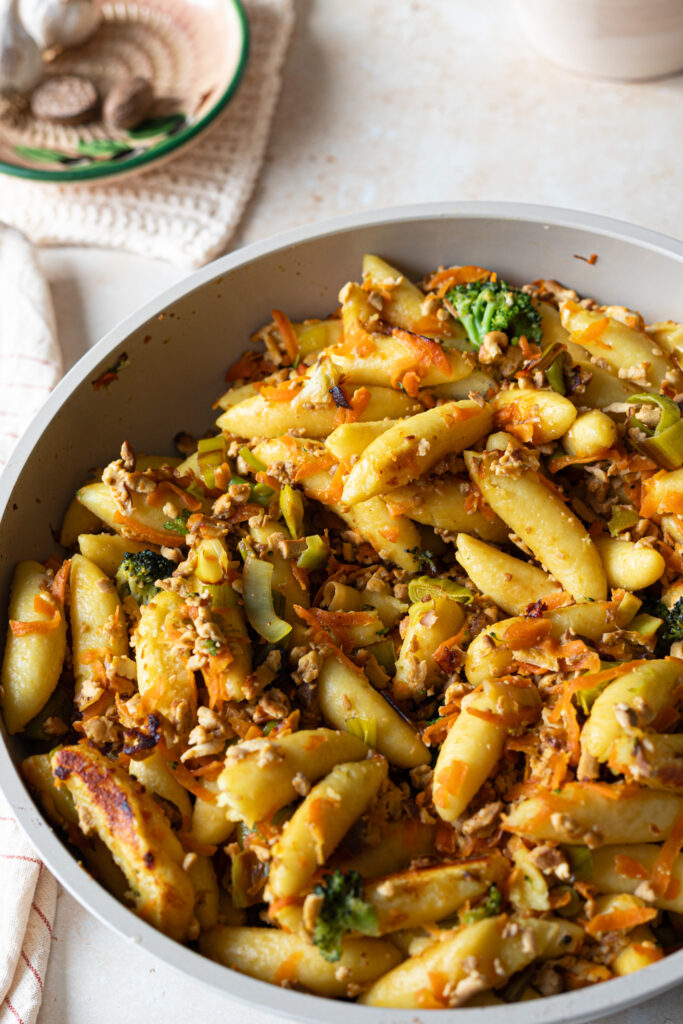 vegane Schupfnudel Pfanne