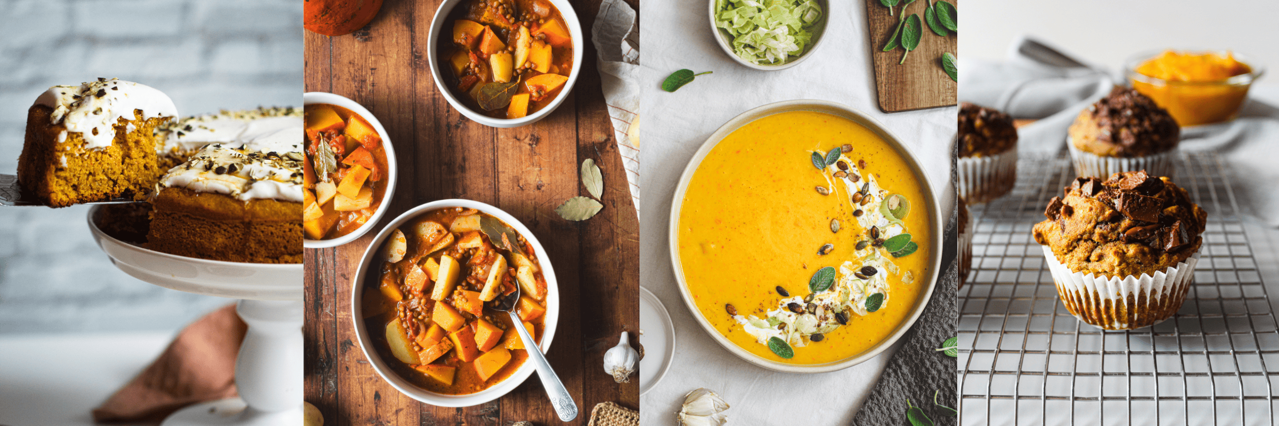 Vegane Kürbisrezepte für Herbst & Winter